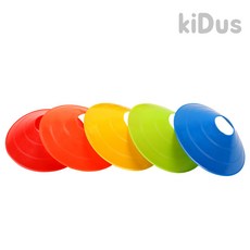 키더스 접시콘 낱개 칼라콘 허들콘 유아체육 교구 거치대 보관가방, 그린