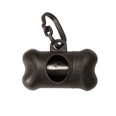 寵物拾便器專用撿便袋收納盒 輕巧便攜, 1個, 骨頭-黑色