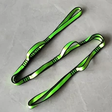 다기능 요가 벨트 스트레치 데이지 체인 익스텐션 스트랩 내구성 조절 가능 야외 등반 스윙 요가 해먹, 03 Green