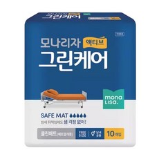 액티브 그린케어 위생깔개 까는기저귀 클린매트 10매요실금패드 성인 산모용 까는 배변, 1개, 10매