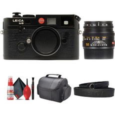 라이카 M6 레인지파인더 35mm 완전 기계식 작동 카메라 (10557) Summicron-M 50mm f/2 렌즈 + 가방 청소 키트, Camera+50mm f/2 Lens, Retail