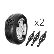 국내제조 전차종 적용가능 만능 자동차 우레탄 스노우 체인 6P 한대분 간편한 탈착 저소음 저진동 대형차 승용차, 6개