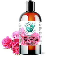 Bella Terra Oils - 로즈워터 스프레이 473.2ml (16온스) - 순수 유기농 로즈 워터의 유행을 타지 않는 아름다움을 받아들이세요. 피부와 모발에 이상적 천, Bella Terra Oils - 로즈워터 스프레이 4, 1, 1