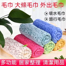漫潔 卡通印花毛巾, 1個, 薄-毛巾長75*寬35