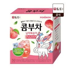 담터 포켓몬 콤부차 납작복숭아맛, 5g, 50개입, 1개