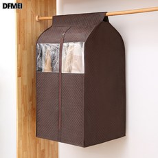 DFMEI 衣服防塵罩透明掛式家用立體衣物防塵袋衣罩防塵套無紡布大衣服套, 1個, 1個裝