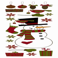 HOME DECOR 牆壁貼飾, C96102 雪人