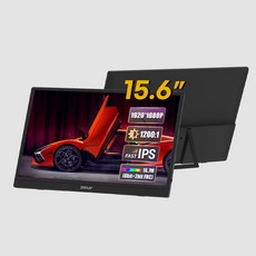 ZEUSLAP 포터블 모니터 휴대용 게이밍 모니터 ZB156 DEX 지원 FHD 15.6인치 노트북 듀얼 보조 모니터