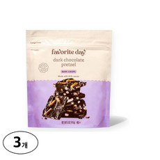 Favorite Day 다크 초콜릿 프레첼 바크 크리스프, 141g, 3개