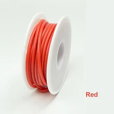 유연한 주석 도금 구리 연결 와이어 자동차용 스풀 포함 실리콘 16awg, 02 24 AWG 10m 1roll, 08 빨간, 1개