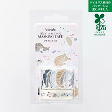 莫莫日貨 Bande 2023年12月新款日本和紙膠帶 慵懶貓足跡 BDA703, 1個