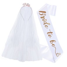 머리띠와 스트랩이 포함된 신부용 액세서리 세트 편안한 웨딩 헤드피스