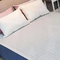 지베딩 먼데이 고밀도 피그먼트 면 사계절용 고무밴딩 침대패드 겸 카페트, 그레이