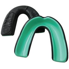 NORDITION 雙層運動牙套 - 護齒器 護牙套 成人/兒童(送收納盒) 台灣製 防磨牙 拳擊 泰拳 BJJ 跆拳道 護牙 護齒 泡熱水, 黑綠色, 1套