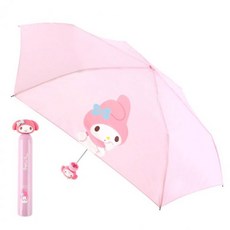 산리오 마이멜로디 슬림 하드케이스 50 3단 수동우산