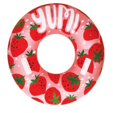 해돋이 손잡이 원형 튜브 100cm 스트로베리 바다튜브