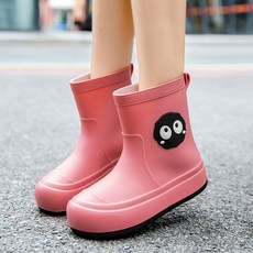 兒童雨鞋 可愛中筒加棉防水鞋