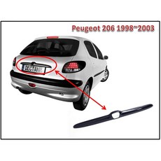 圓夢工廠 Peugeot 寶獅 206 碳纖維水轉後車箱飾條 尾門飾條 後行李箱把手蓋 改裝