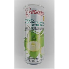 Young Coconut Juice With Pulp 영코코넛주스위드펄프 240ml 태국, 1개