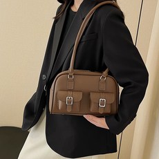 국내배송 탑씨유 가죽공예 DIY 가죽가방 만들기 키트 diy 패키지 핸드메이드 숄더볼링백, 다크브라운, 1세트