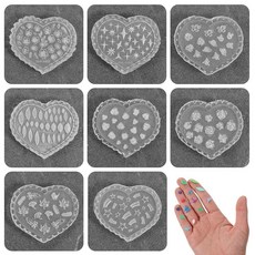 ElevateTech 플라워 폴리머 클레이 몰드 8피스 3D 네일 실리콘 도구 네일참 레진 미니어처 주얼리 제작용 DIY 네일용품 280562 8604154948