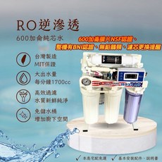 【EZ居家生活館】直出RO逆滲透 水質偵測顯示 MIT保證 600加侖純芯水 BNI認證 無鉛鵝頸, 1個