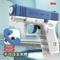 抖音爆款 推推樂 螺旋錐玩具 解壓神器 3D打印螺旋立體指尖兒童益智, 1個, 手動連發-聯動回膛【藍色】格洛克