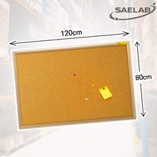 세이랩 두문 콜크게시판 120x80cm 코르크 게시판 벽걸이 메모 알림 업체직송, 본상품
