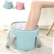 접이식 휴대용 족욕기 족욕바스켓 소형 s 족욕대야 족탕기 발족욕기, 블루, 1개