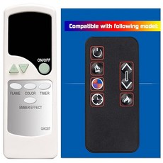 교체용 리모컨 리얼 플레임 전기 벽난로 4770E-BNW 7770E 7770E-DRFW 7770E-W 4830E 4830E-W 4830E-BLK 4220E 4220E-W 13056