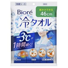 Biore 蜜妮 負3度涼感濕巾 無香 5包入, 1袋
