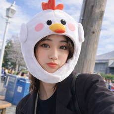 리빙미 인생사진 놀이공원 동물 인형 모자, 1개, 05.엄마 닭