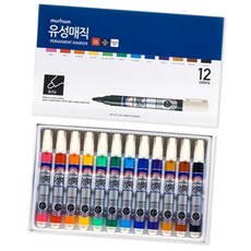 (올핀) [문화연필] 12색 유성매직 - 세트 (1개입)
