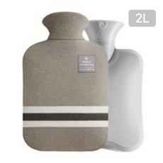 에쉬울프 트랜드 2L 냉온 물주머니+니트 커버 세트, 1개, 그레이