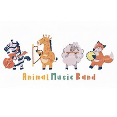 애니멀 뮤직 밴드 전사지 의류 티셔츠 에코백 열접착식 필름 패치, 1개, 1 Color