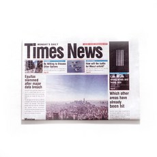 더나은 영자신문 영어신문 인스타 감성 촬영 용 인테리어 소품 배경지 포장지 구독 빈티지 표지 8종, Times News(핑크)