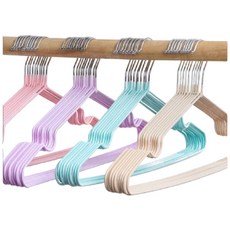 防滑不鏽鋼衣架 成人兒童衣架 掛衣架 曬衣架 耐用浸塑三角衣架, 藍, 1個