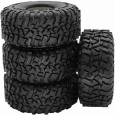 RC 휠 타이어 Axial SCX10 90046 AXI03007용 Trx TRX4 TF2 D90용 4개 세트 120mm 19인치 고무 110 RC용 록 크롤러, RC 휠 타이어 Axial SCX10 90046 AXI