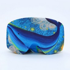 滑雪鏡收納套，山峰設計，柔軟保護，輕巧便攜, 鯨魚, 1個