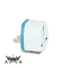 Dr.AV 2P台灣專用萬國轉換插頭 UTA-86, 1個