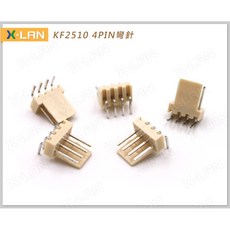 X-LAN KF2510 彎針座 2.54mm 4P 90度 彎角針座 (5入) 電路板連接器, 1個