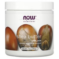 100% 퓨어 시어버터 건성용 바디버터 198g Now solutions shea butter, 1개