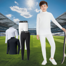 [Y Object] 아동 주니어 유소년 반목 스포츠 축구 이너웨어 (상의+하의 세트) 키즈 기능성 레깅스