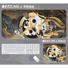 젠레스 존 제로 의현 동인 마우스패드 키보드 장패드 두께 3mm, 패턴 25, 700x300mm