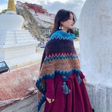루미에뜨 여행 머플러 여성 숄 아우터 촬영 망토 여름 겸용