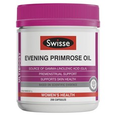 스위스 달맞이꽃 오일 Swisse Ultiboost Evening Primrose Oil 200 200정, 1개