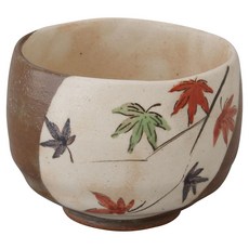 Aika 藍花 抹茶陶瓷碗, 1個, 楓葉