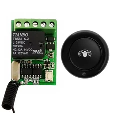 트리거 버튼 오프너 원격 제어 스위치 5V 6V 9V 12V 푸시 RF 무선 315 433 스마트 홈 알람, 03 Latched, 03 1Receiver1Remote