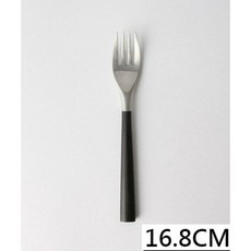 柳宗理 黑柄 樺木 不鏽鋼 沙拉叉 餐叉 16.8cm 日本製, 1個