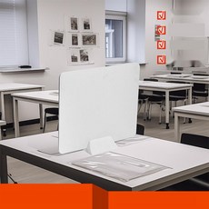 데스크 파티션 책상 칸막이 사무실 가림막, 1. 40x30cm 플라스틱 이동형